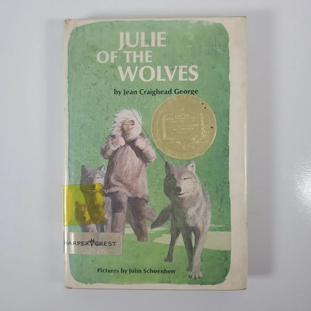JULIE OF THE WOLVES by Jean Craighead George, Newberry Medal Winner, 1972 HC/DJ